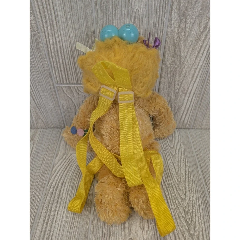 Vintage Sesame Street Zoe Plush Kids Backpack Y2K 2004 Kidcore Nostalgia 15